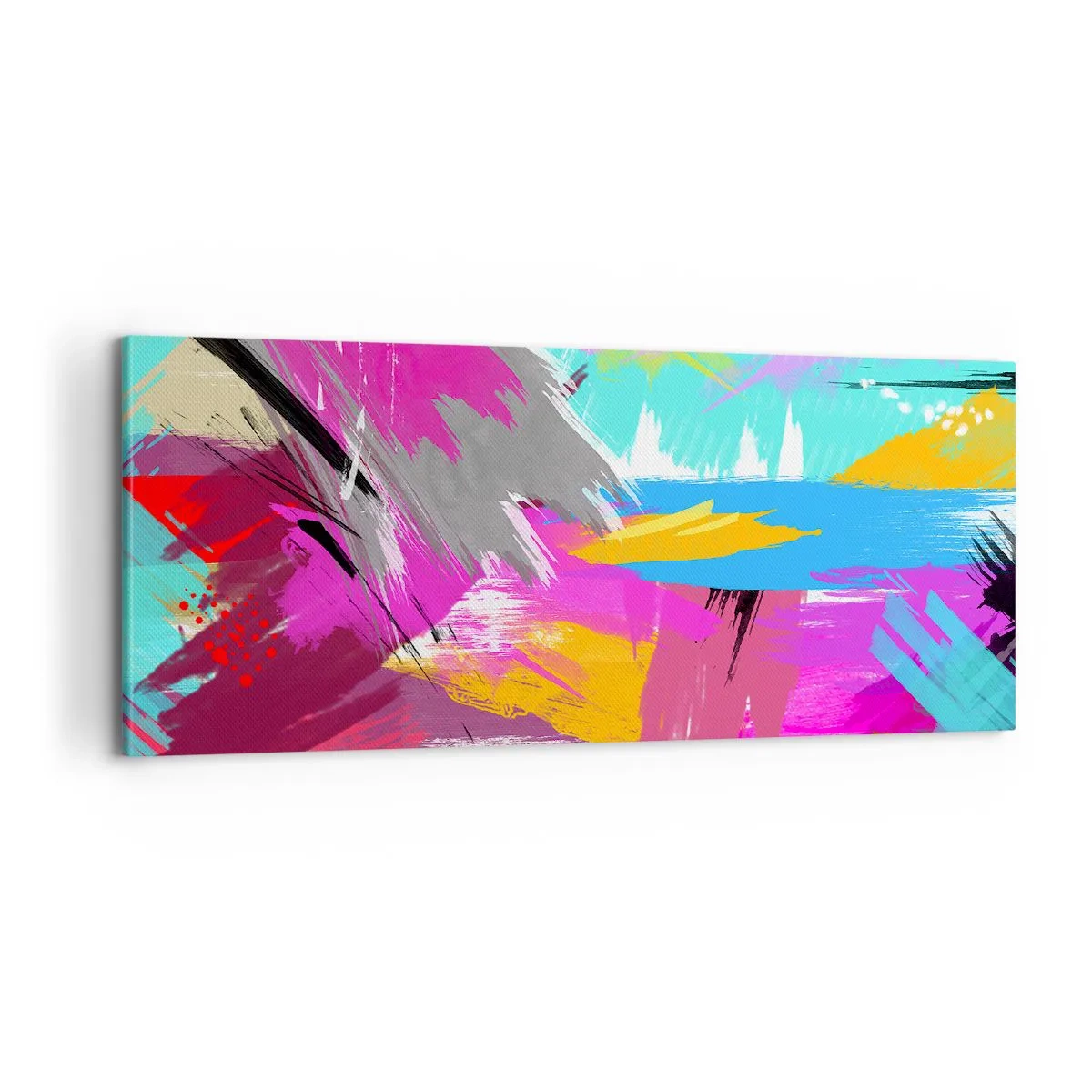Canvastavla - Bild på duk - Stryk, stryk, stryk en gång till - 100x40 cm