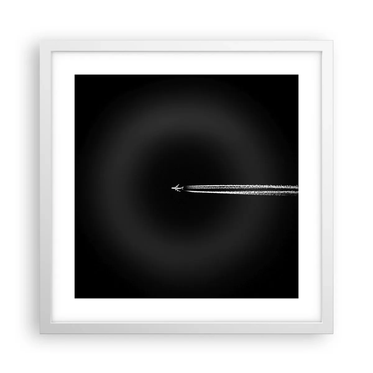 Affisch i vit ram - I en annan dimension - 40x40 cm