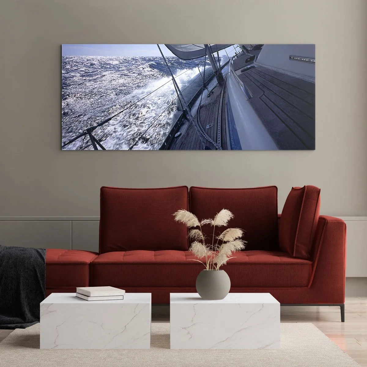 Glastavla - Bild på glas - Jag vet hur det är att vara en fågel - 120x50 cm