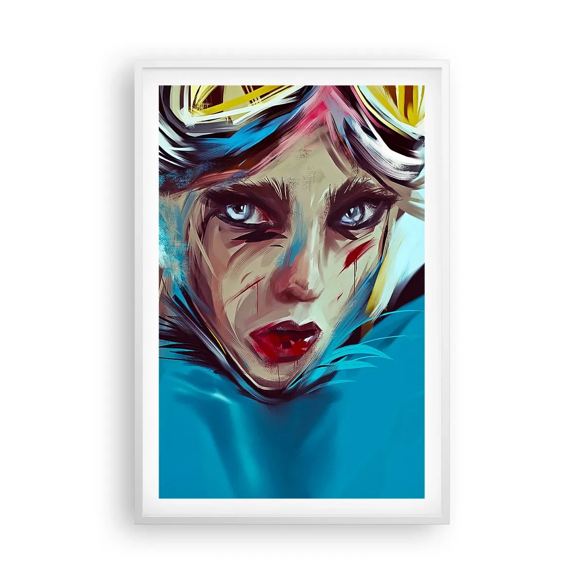 Affisch i vit ram - Vägkämpe - 61x91 cm