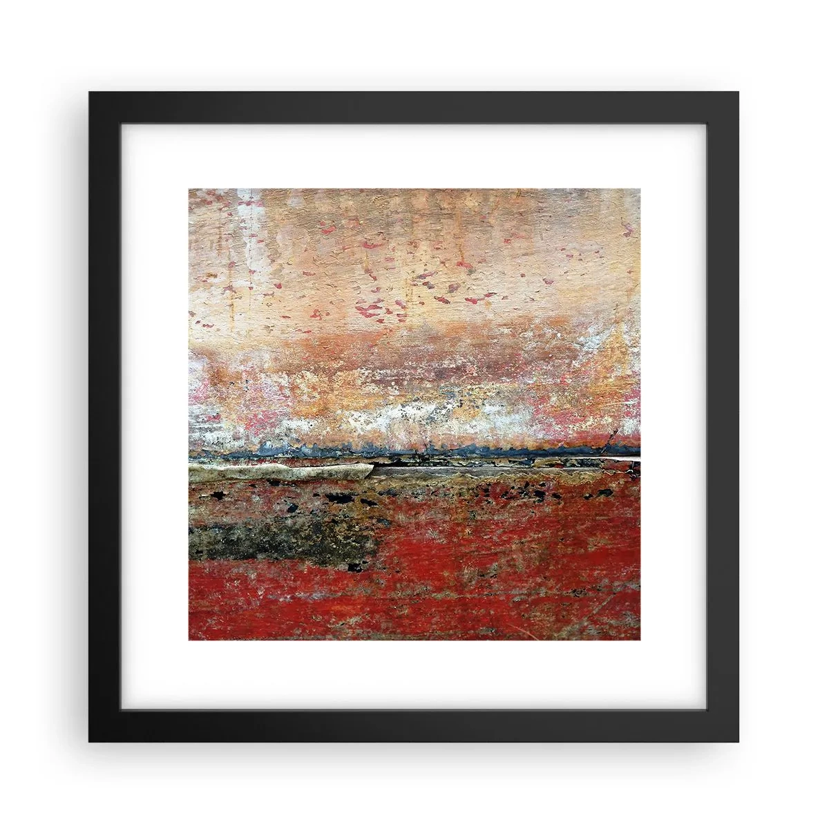 Affisch i svart ram - Kanske är det havet - 30x30 cm