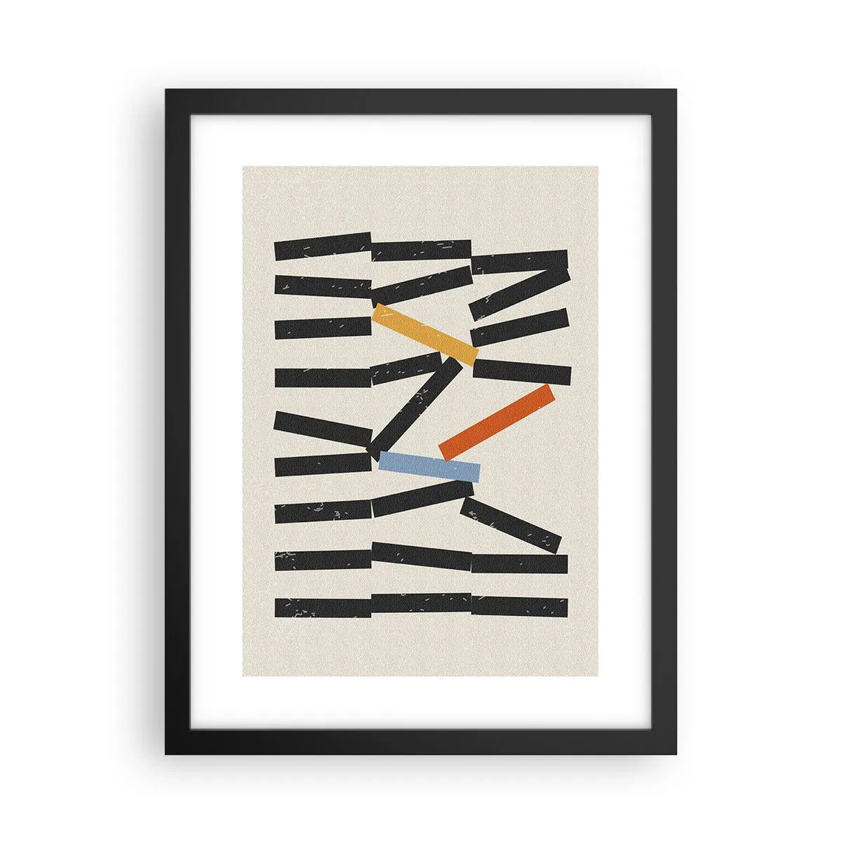 Affisch i svart ram - Domino - komposition - 30x40 cm