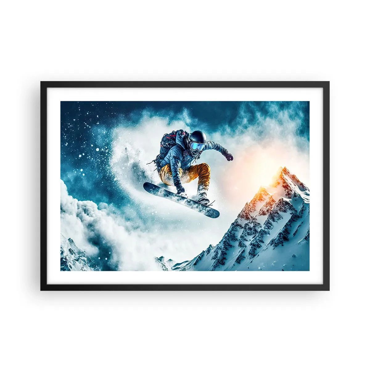 Affisch i svart ram - Extrema känslor - 70x50 cm