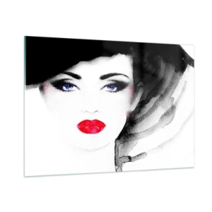 Glastavla - Bild på glas - Avvisar och kallar - 100x70 cm