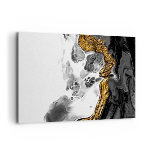 Canvastavla - Bild på duk - Organisk komposition - 120x80 cm