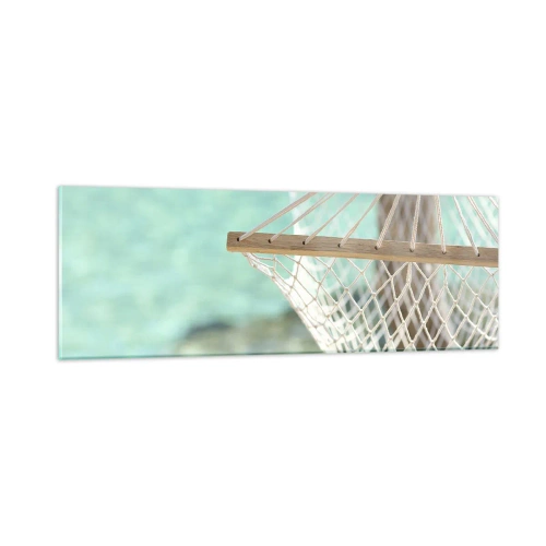 Glastavla - Bild på glas - Avkopplingstid - 90x30 cm