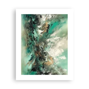 Affisch - Smaragdsvart bränna - 40x50 cm