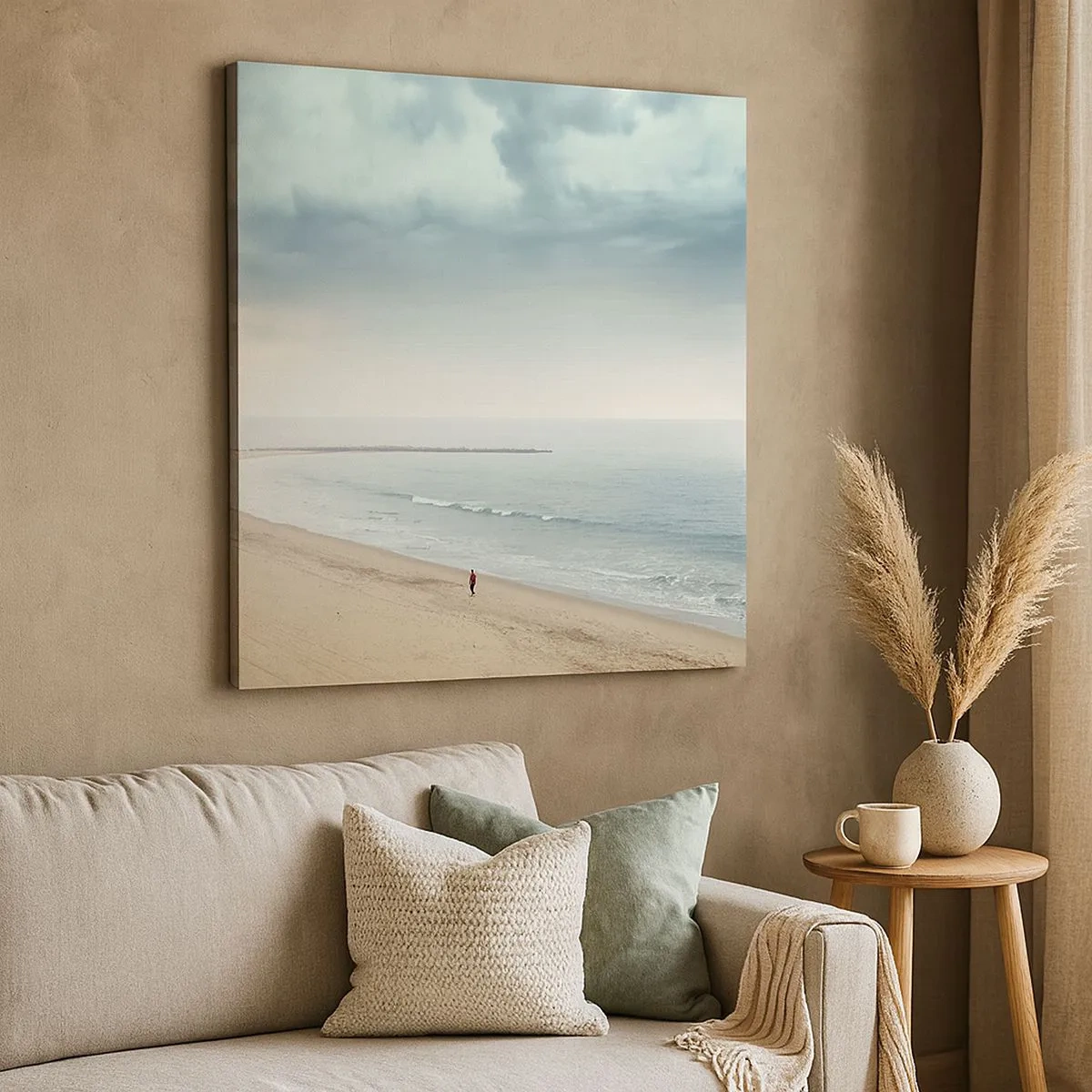 Canvastavla - Bild på duk - På jakt efter frid - 30x30 cm