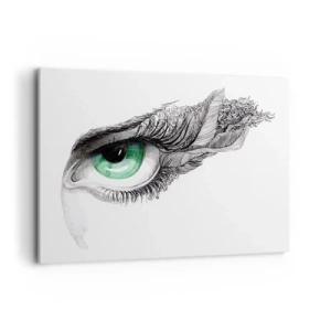 Canvastavla - Bild på duk - Vacker och redo för attack - 120x80 cm