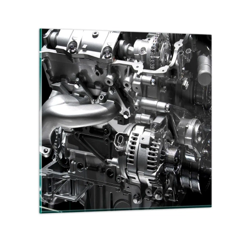 Glastavla - Bild på glas - Stål, vacker, stark - 70x70 cm