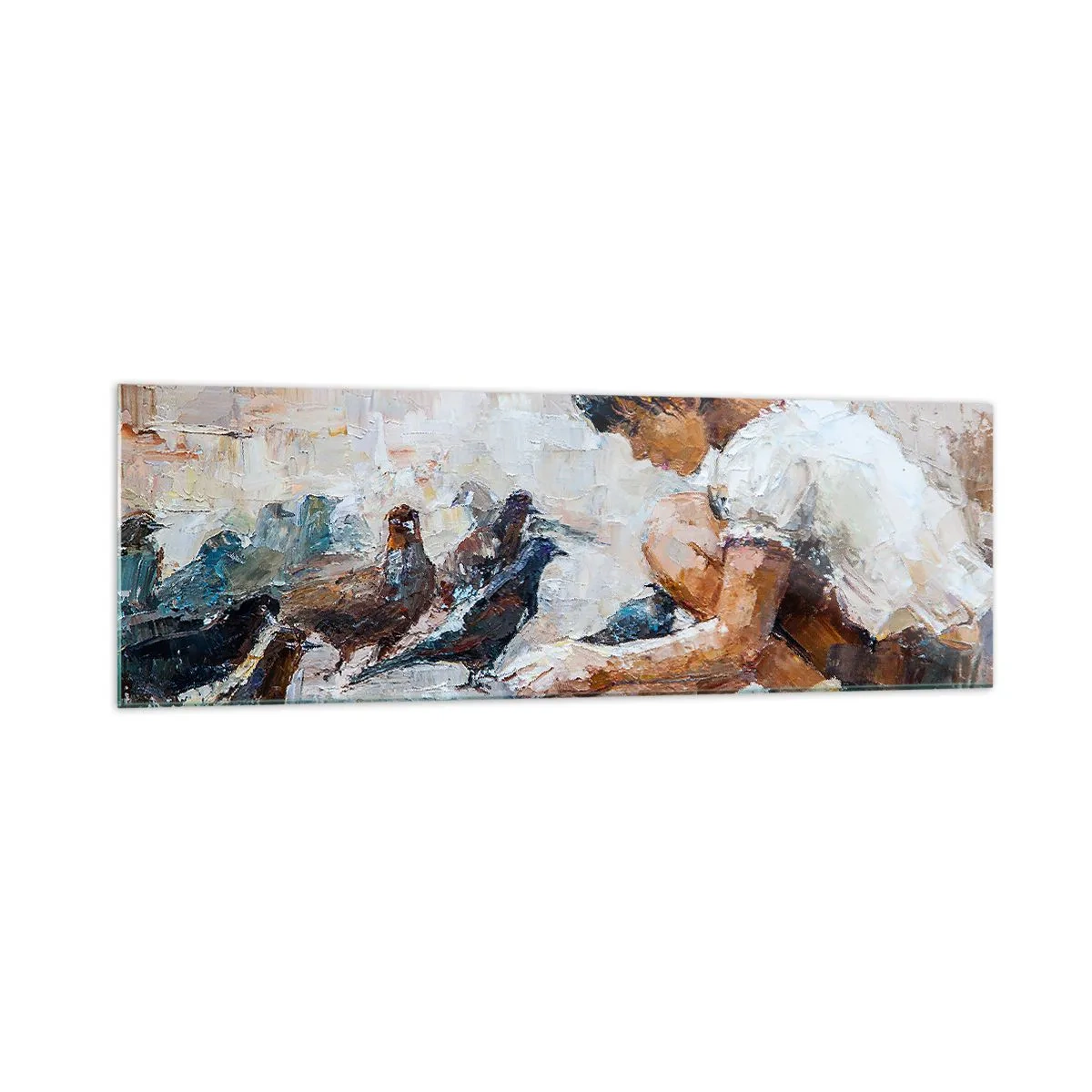 Glastavla - Bild på glas - Minst och gulligast - 160x50 cm