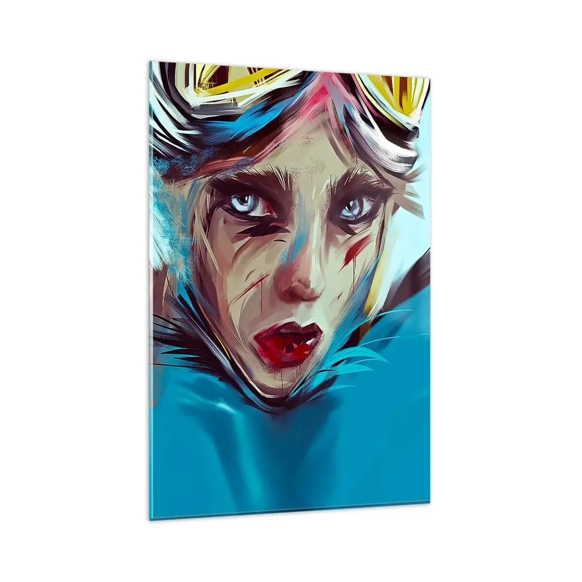 Glastavla - Bild på glas - Vägkämpe - 80x120 cm