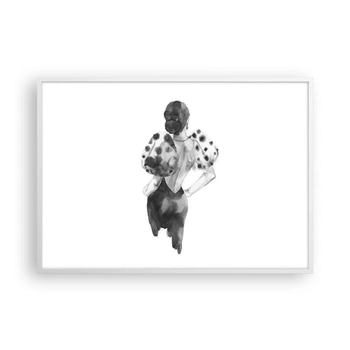Affisch i vit ram - Hon passerade nära mig - 100x70 cm