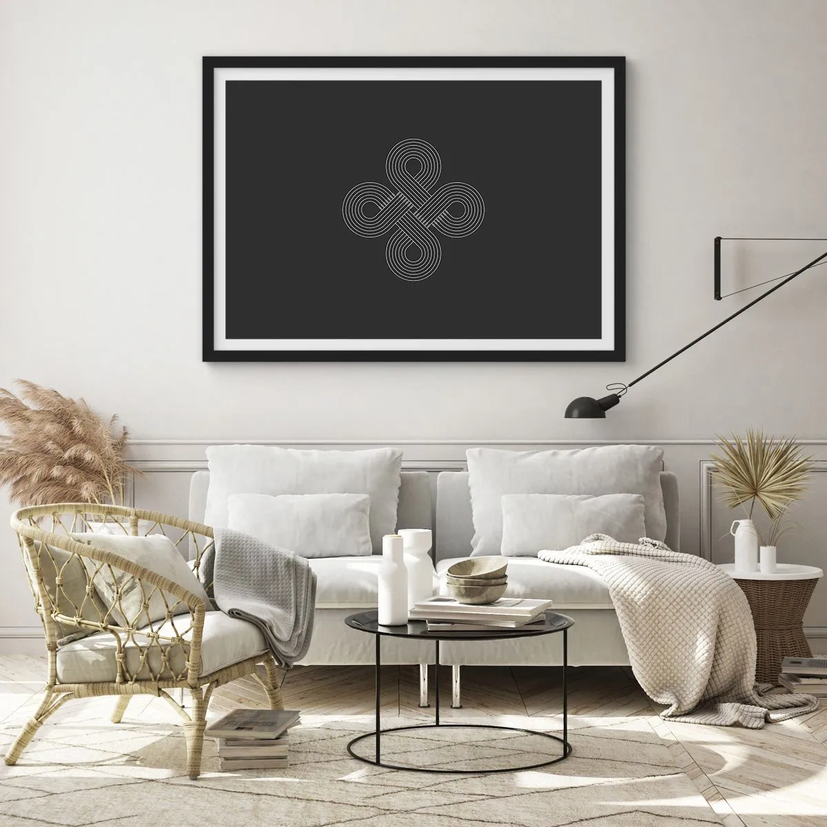 Affisch i svart ram - I keltisk anda - 70x50 cm