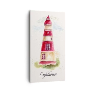 Canvastavla - Bild på duk - Det är alltid något väder - 55x100 cm