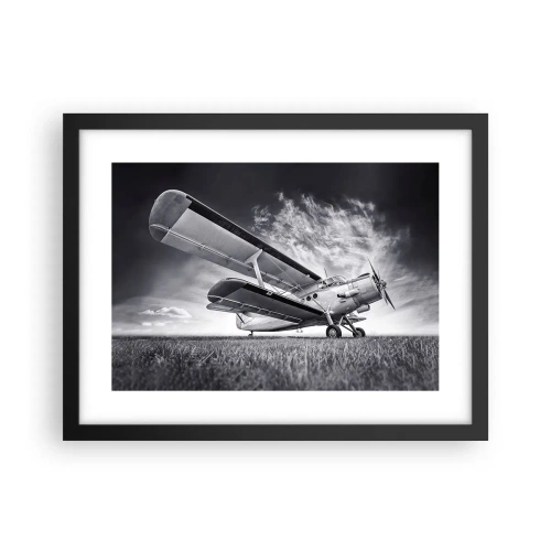 Affisch i svart ram - Bevingad vandrare - 40x30 cm