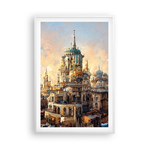 Affisch i vit ram - Städernas stad - 61x91 cm