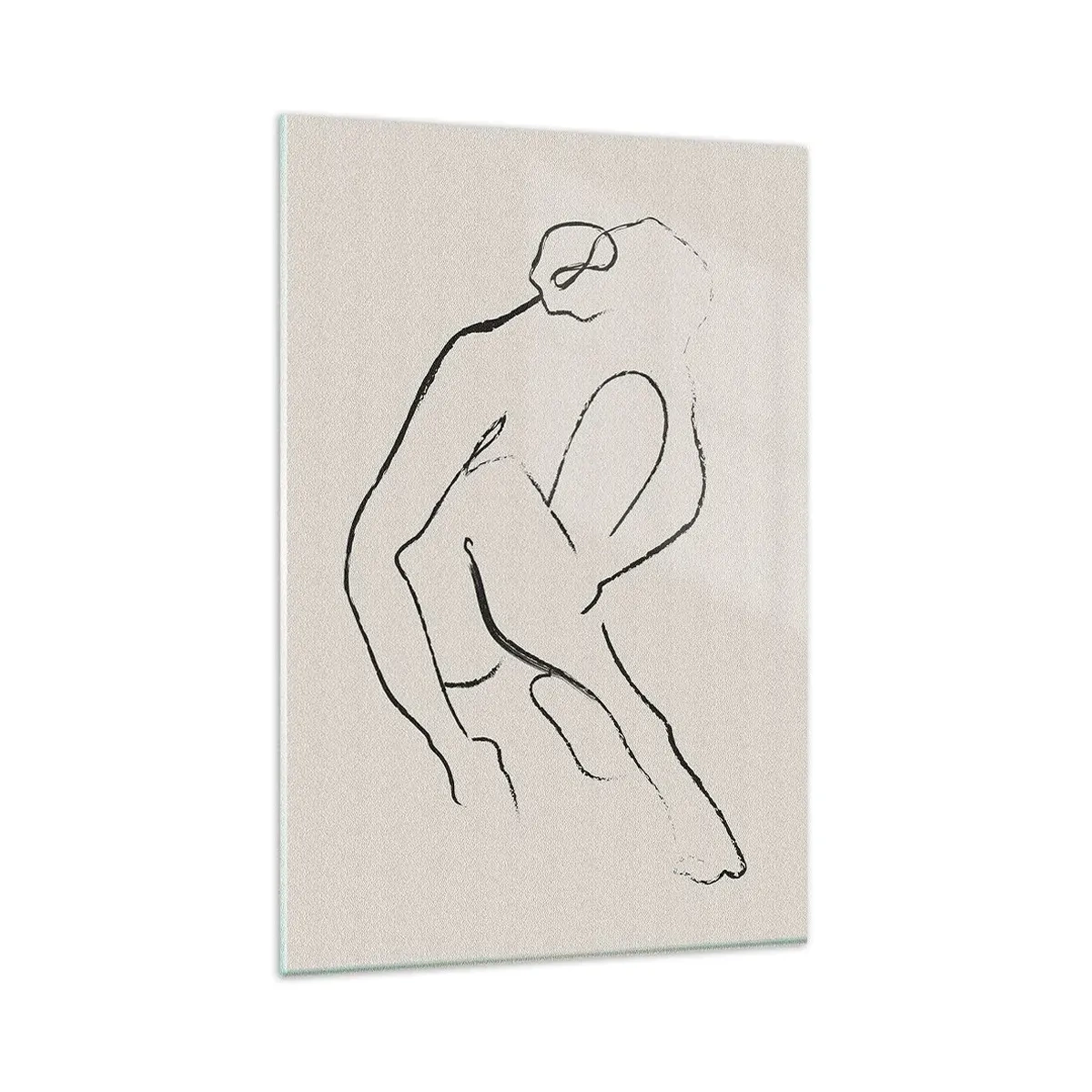 Glastavla - Bild på glas - Intim skiss - 80x120 cm