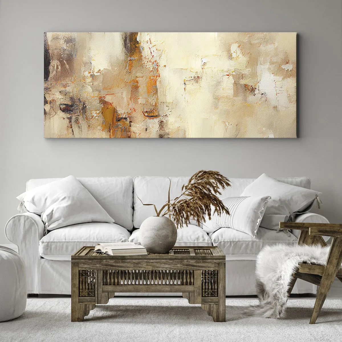 Canvastavla - Bild på duk - Bärnstenens själ - 100x40 cm