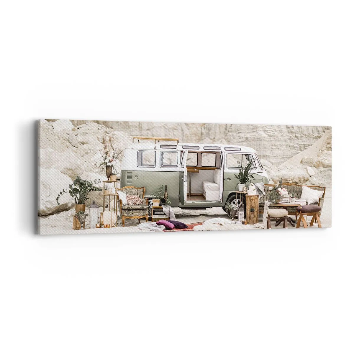 Canvastavla - Bild på duk - Dags att börja resan - 90x30 cm