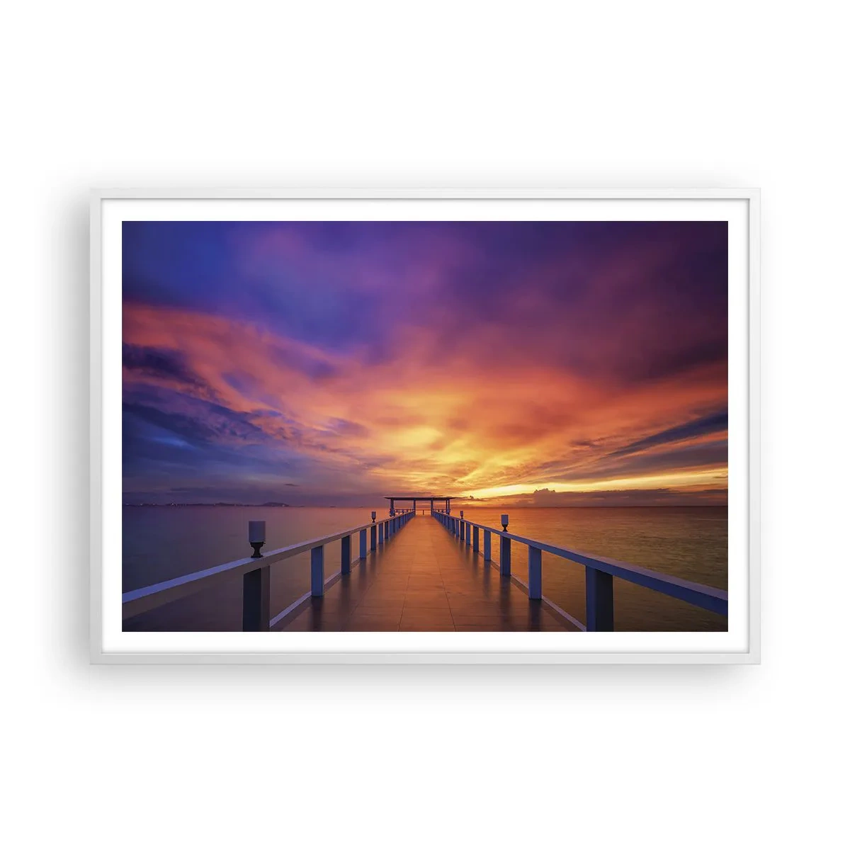 Affisch i vit ram - Utan ände - 100x70 cm