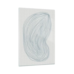 Glastavla - Bild på glas - Droppens leende - 70x100 cm