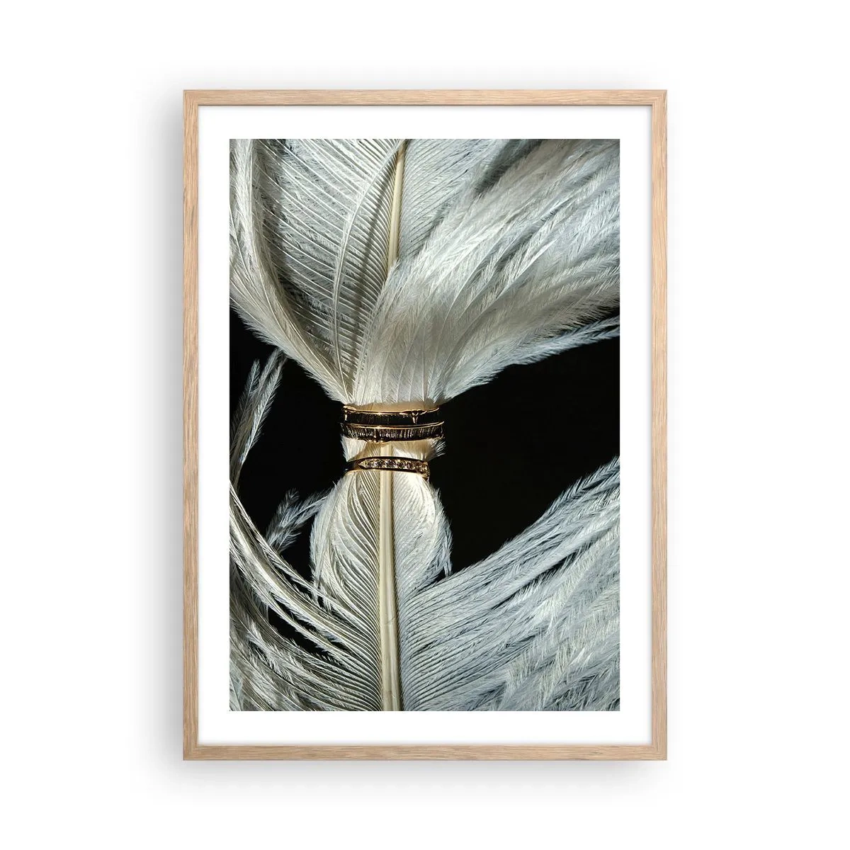 Affisch i ram av ljusek - ...och jag lämnar inte dig… - 50x70 cm