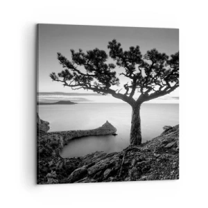 Canvastavla - Bild på duk - Ro enda fram till horisonten - 60x60 cm
