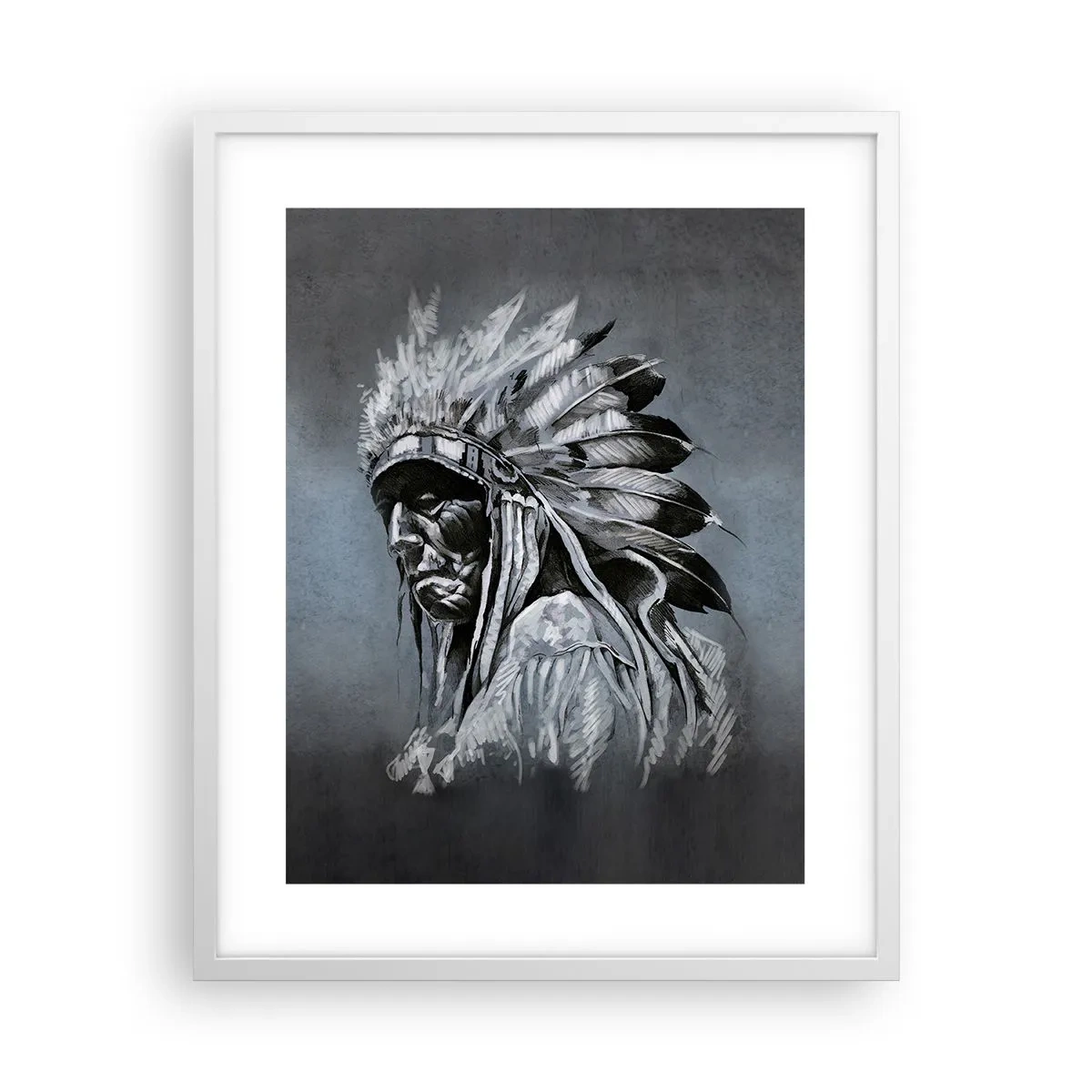 Affisch i vit ram - Tillbaka till rötterna - 40x50 cm