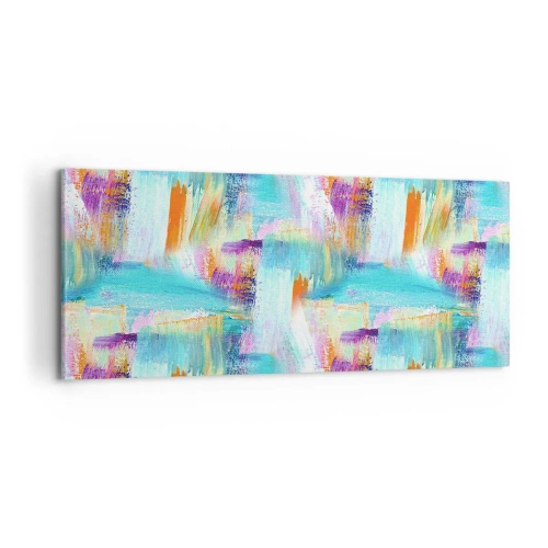 Canvastavla - Bild på duk - Glatt klotter - 100x40 cm
