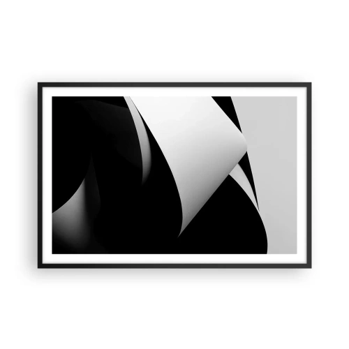 Affisch i svart ram - Ljusplan från skuggornas djup - 91x61 cm