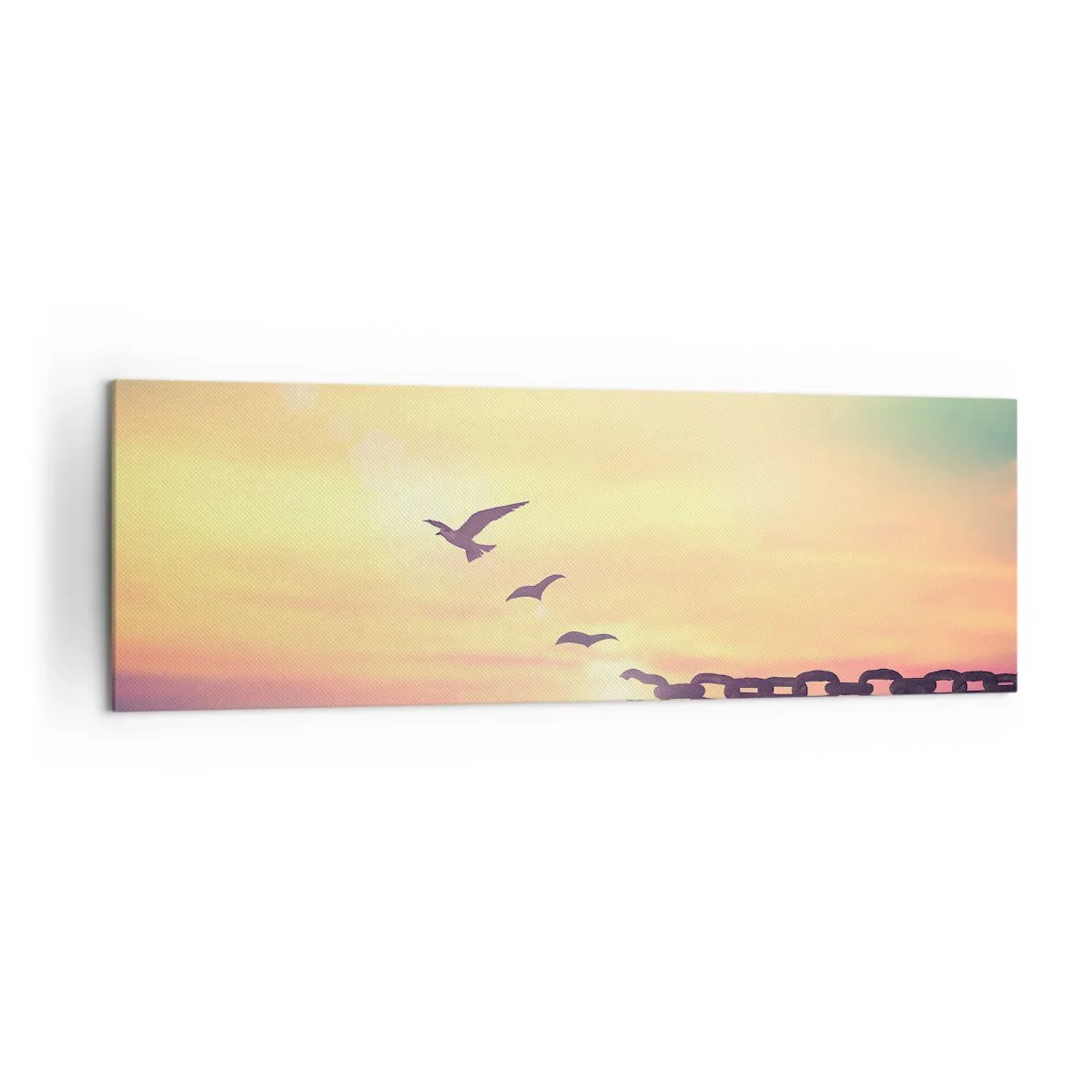 Canvastavla - Bild på duk - Frihetens seger - 160x50 cm