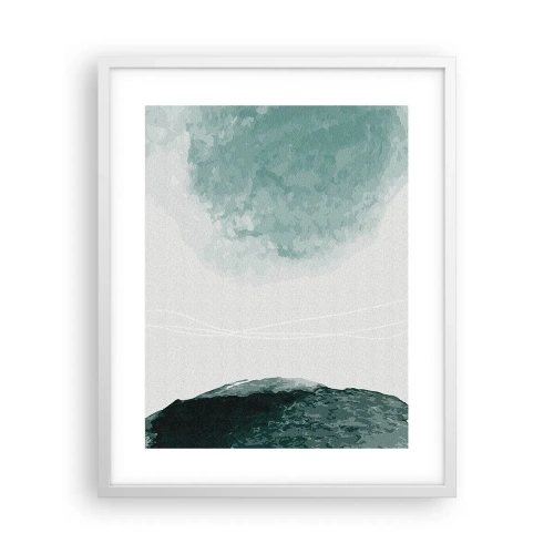 Affisch i vit ram - Ett möte med dimma - 40x50 cm