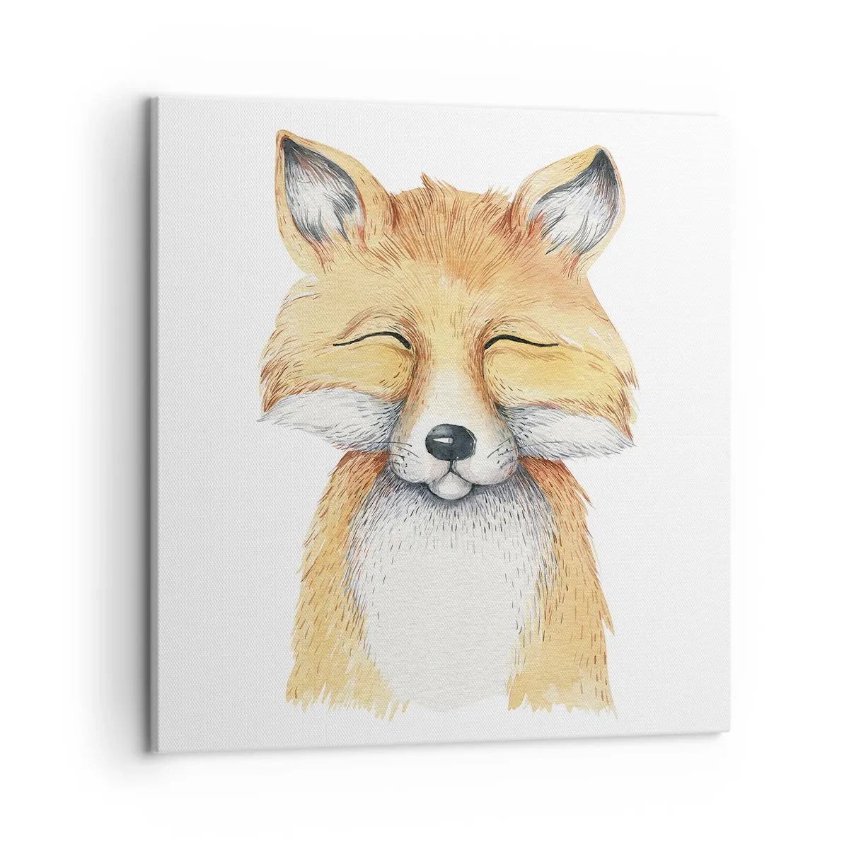 Canvastavla - Bild på duk - Rävens humör - 50x50 cm