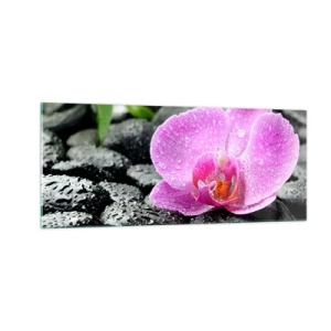 Glastavla - Bild på glas - Som öppet hjärta - 100x40 cm