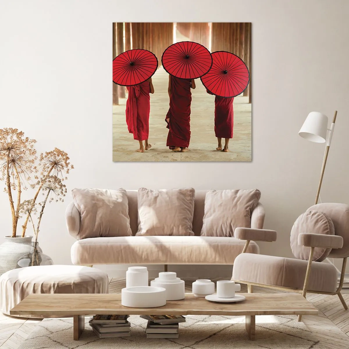 Canvastavla - Bild på duk - På väg mot Rena landet - 70x70 cm