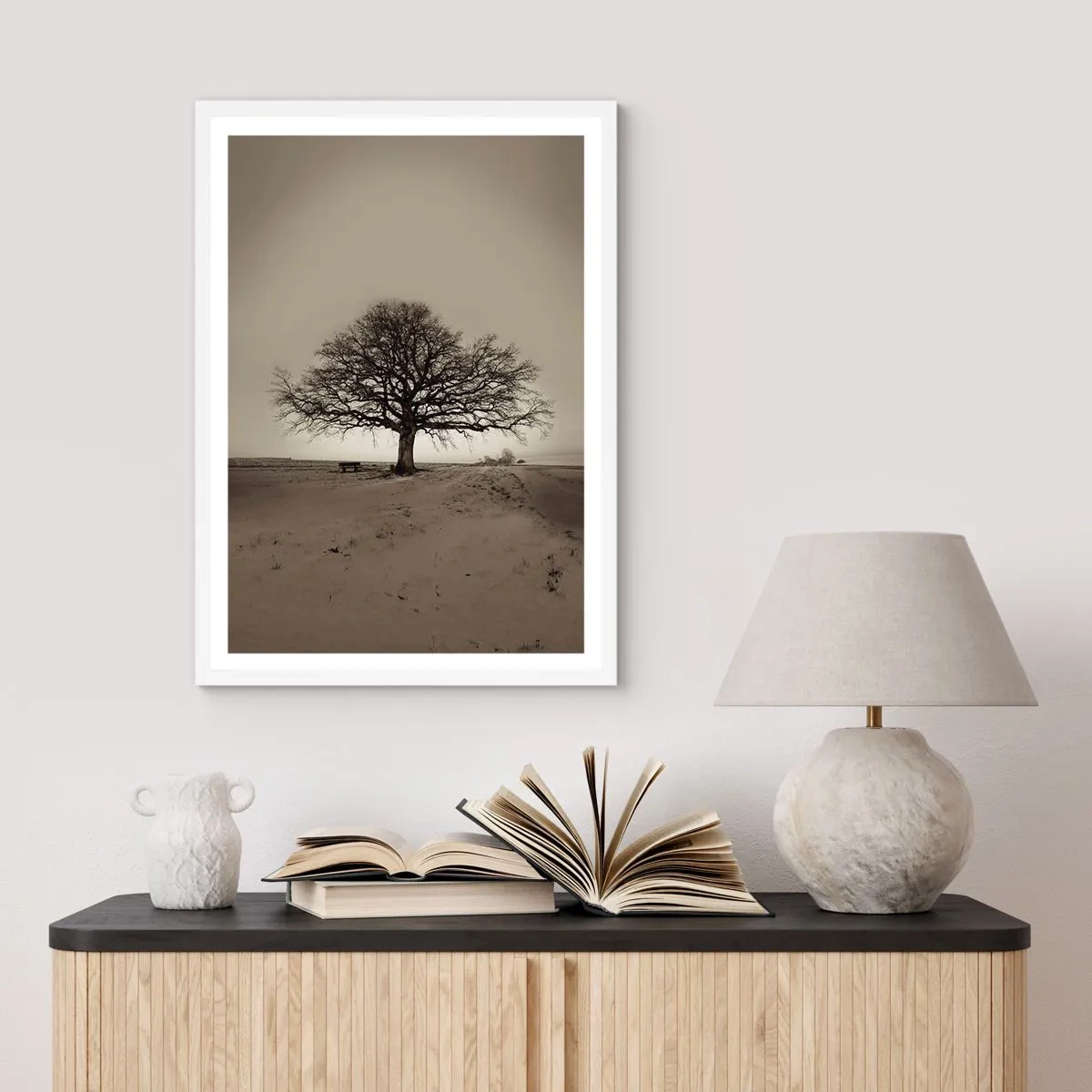 Affisch i vit ram - Härifrån till evighet - 50x70 cm