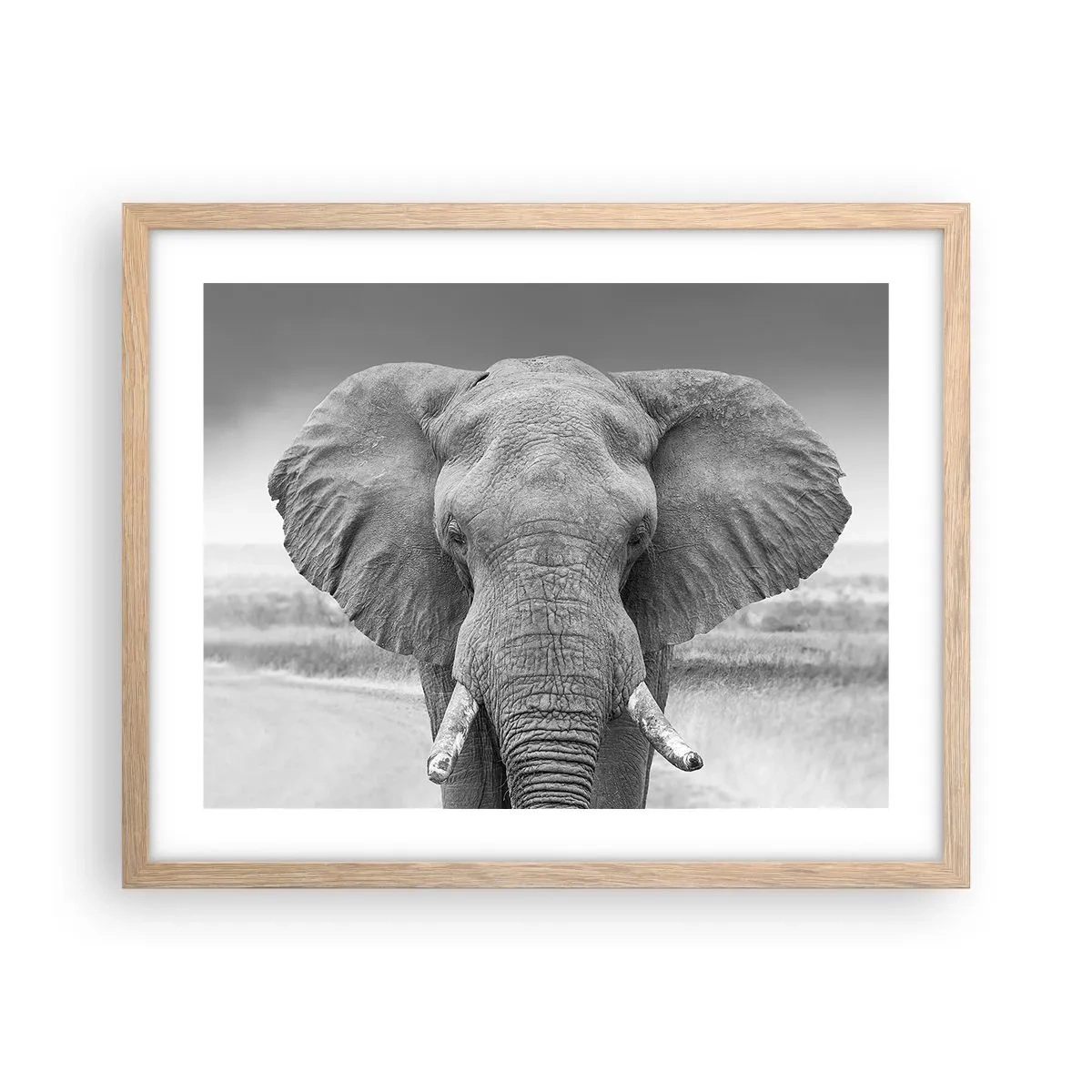 Affisch i ram av ljusek - Välkommen till min värld - 50x40 cm