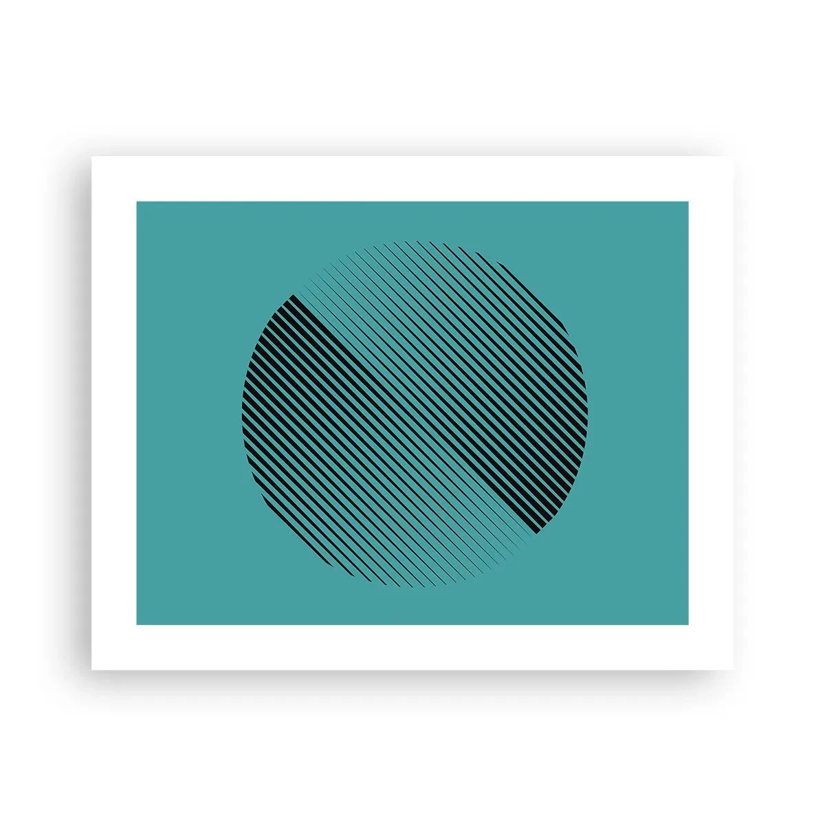 Affisch - Cirkeln - en geometrisk variation - 50x40 cm