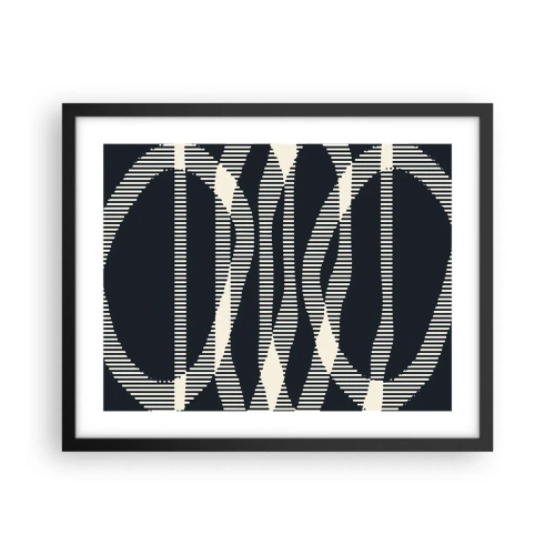 Affisch i svart ram - Försök att bryta mörkret - 50x40 cm