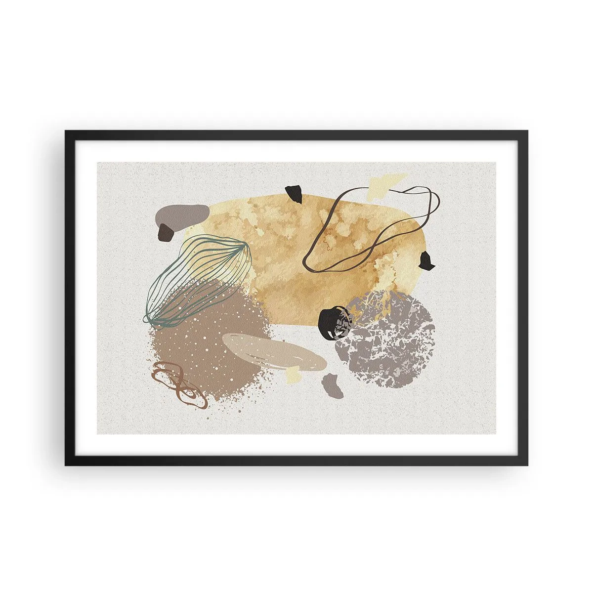 Affisch i svart ram - Olika former - 70x50 cm