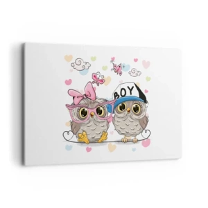 Canvastavla - Bild på duk - Låt oss älska varandra! - 120x80 cm