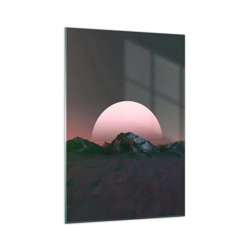 Glastavla - Bild på glas - I den granliggande galaxen - 70x100 cm