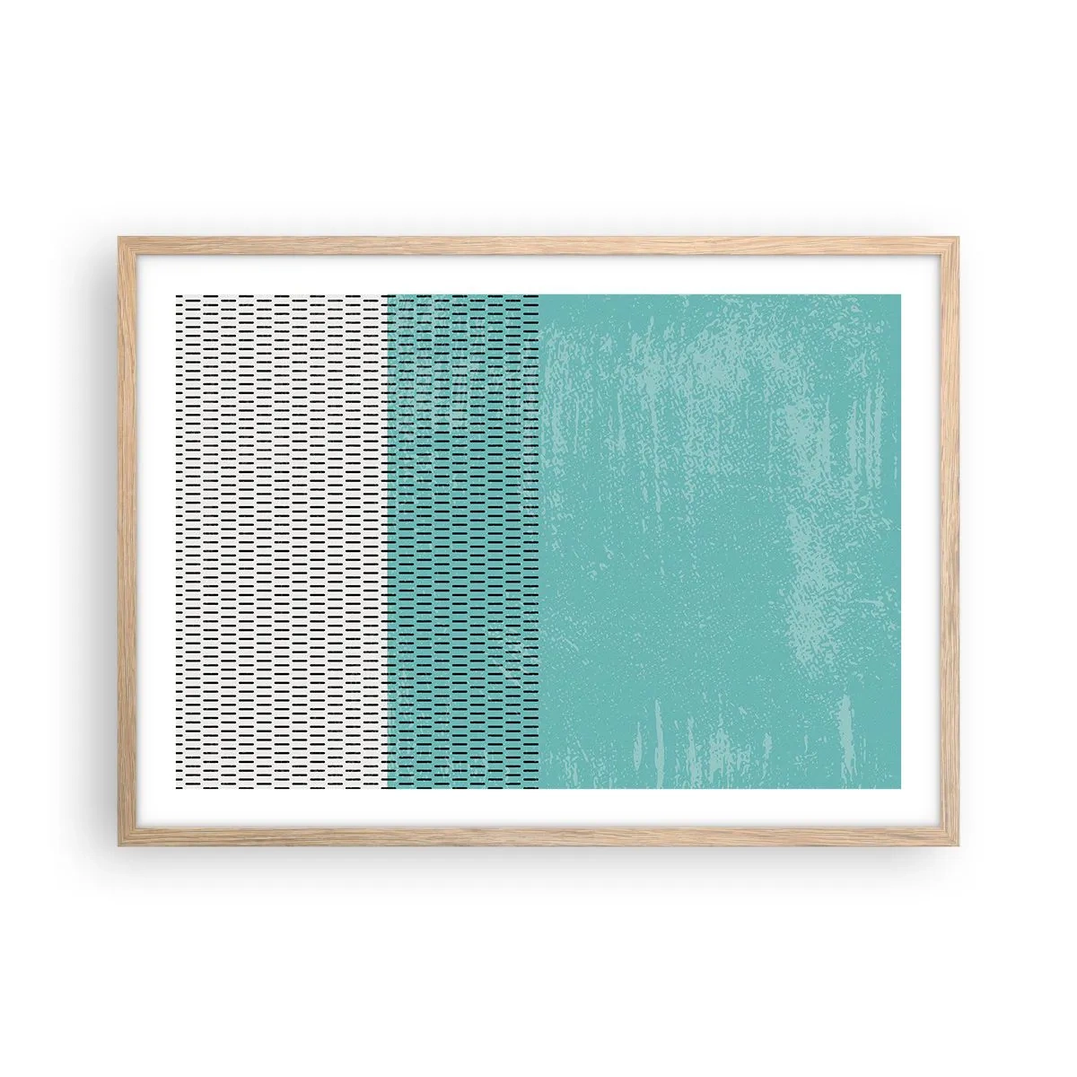 Affisch i ram av ljusek - Balanserad komposition - 70x50 cm