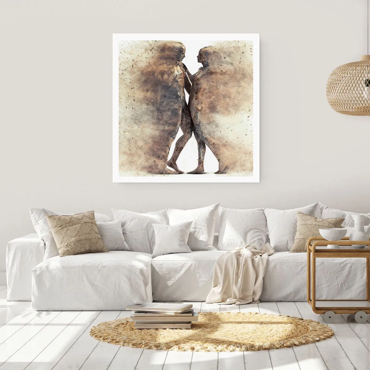 Affisch - Uppstådda ur aska för att älska - 30x30 cm