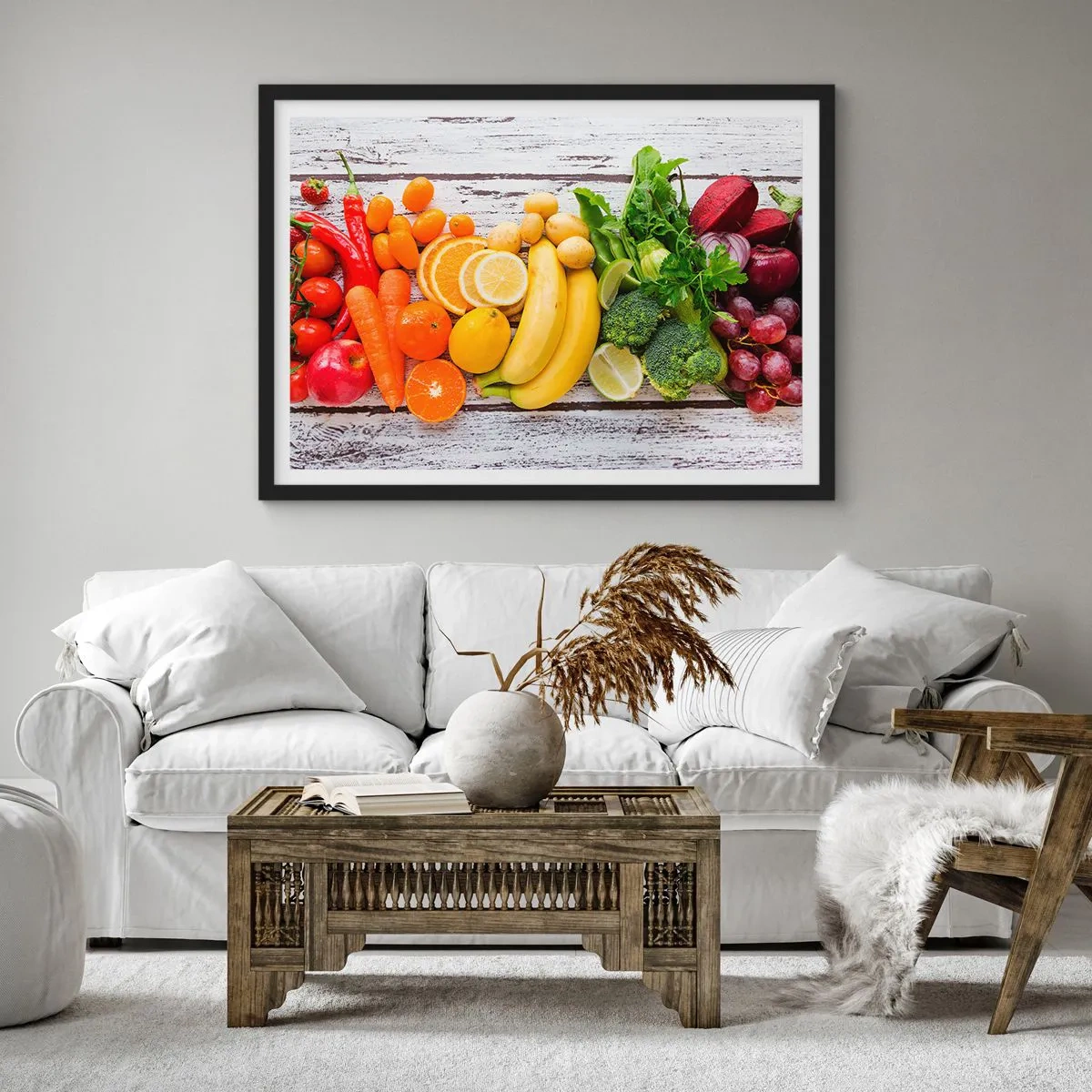 Affisch i svart ram - Räcker det inte? - 70x50 cm