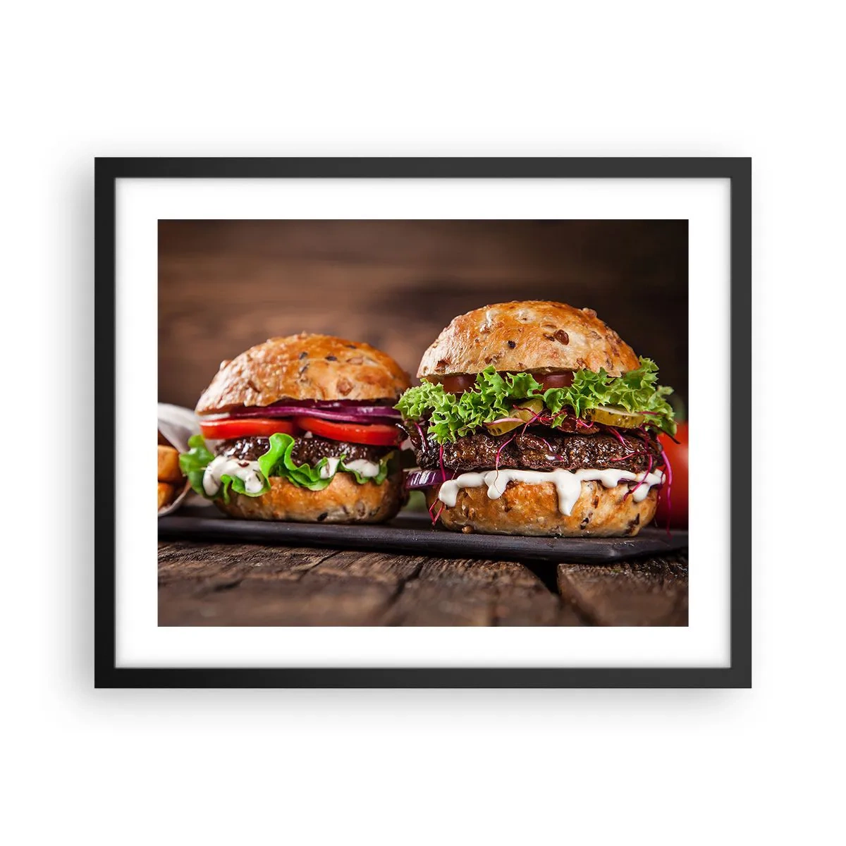 Affisch i svart ram - American dream - 50x40 cm