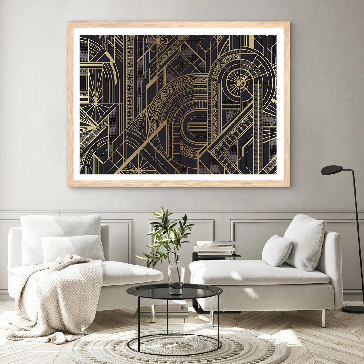 Affisch i ram av ljusek - Koncept, idéer, planer - 70x50 cm