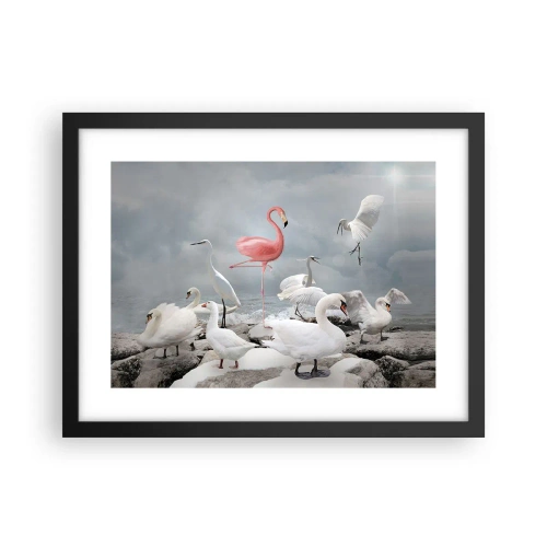 Affisch i svart ram - Hur har jag hamnat här? - 40x30 cm