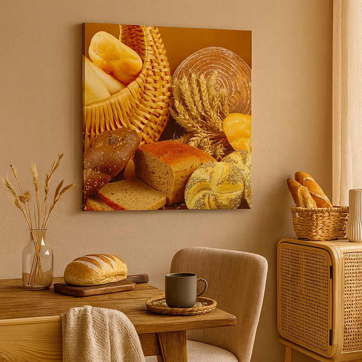 Canvastavla - Bild på duk - Vi kom undan igen - 30x30 cm